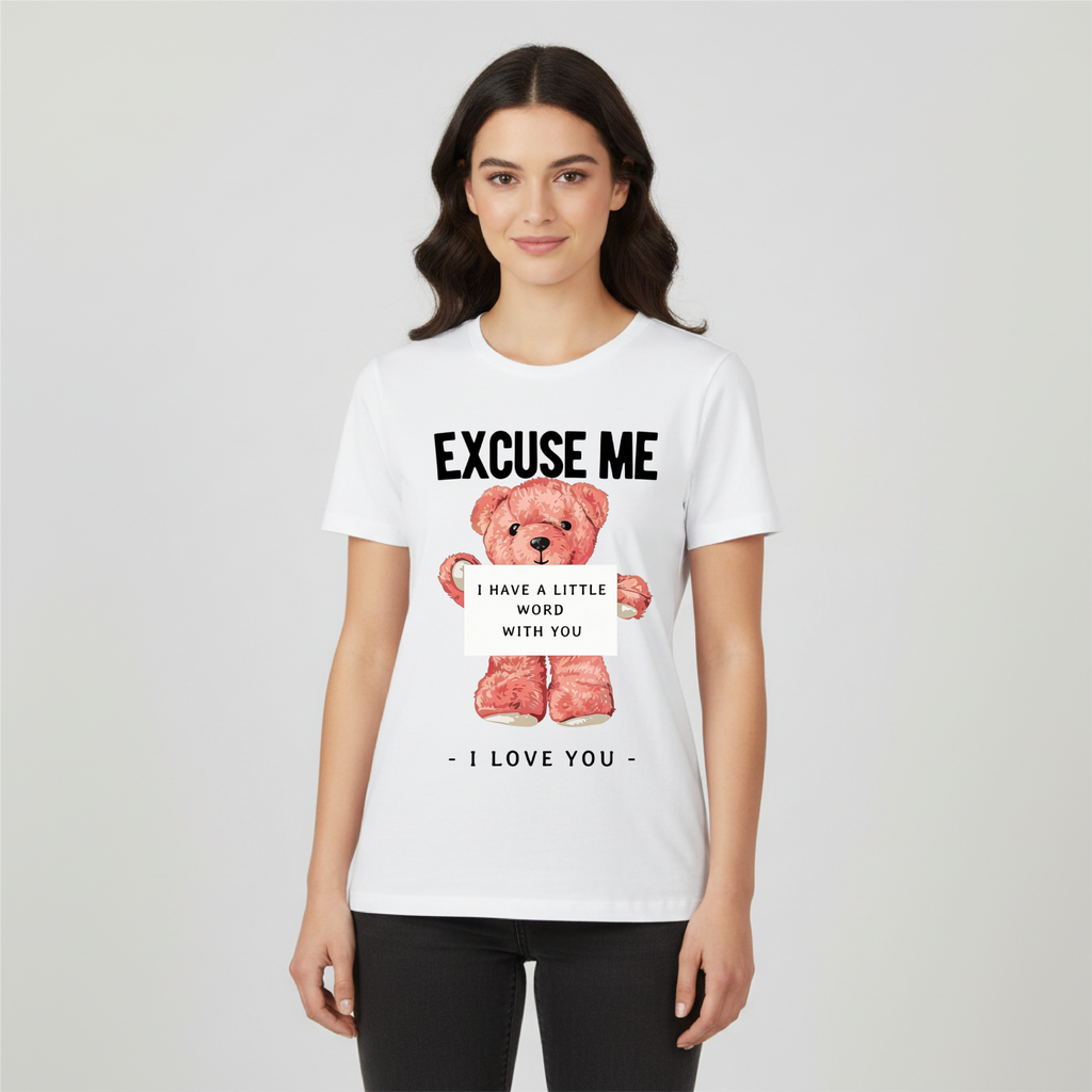 T SHIRT DONNA EXCUSE ME