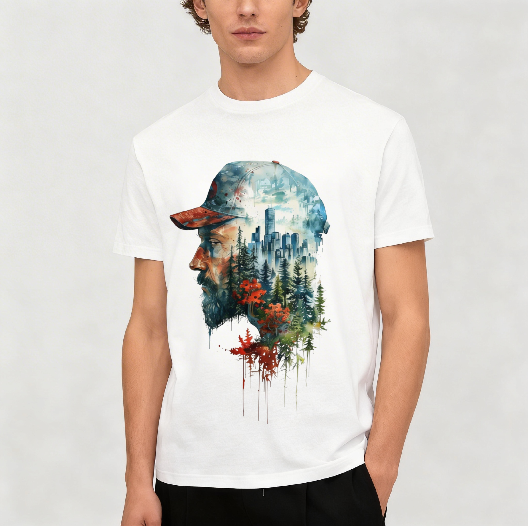 T SHIRT REGULAR UOMO LANDSCAPE