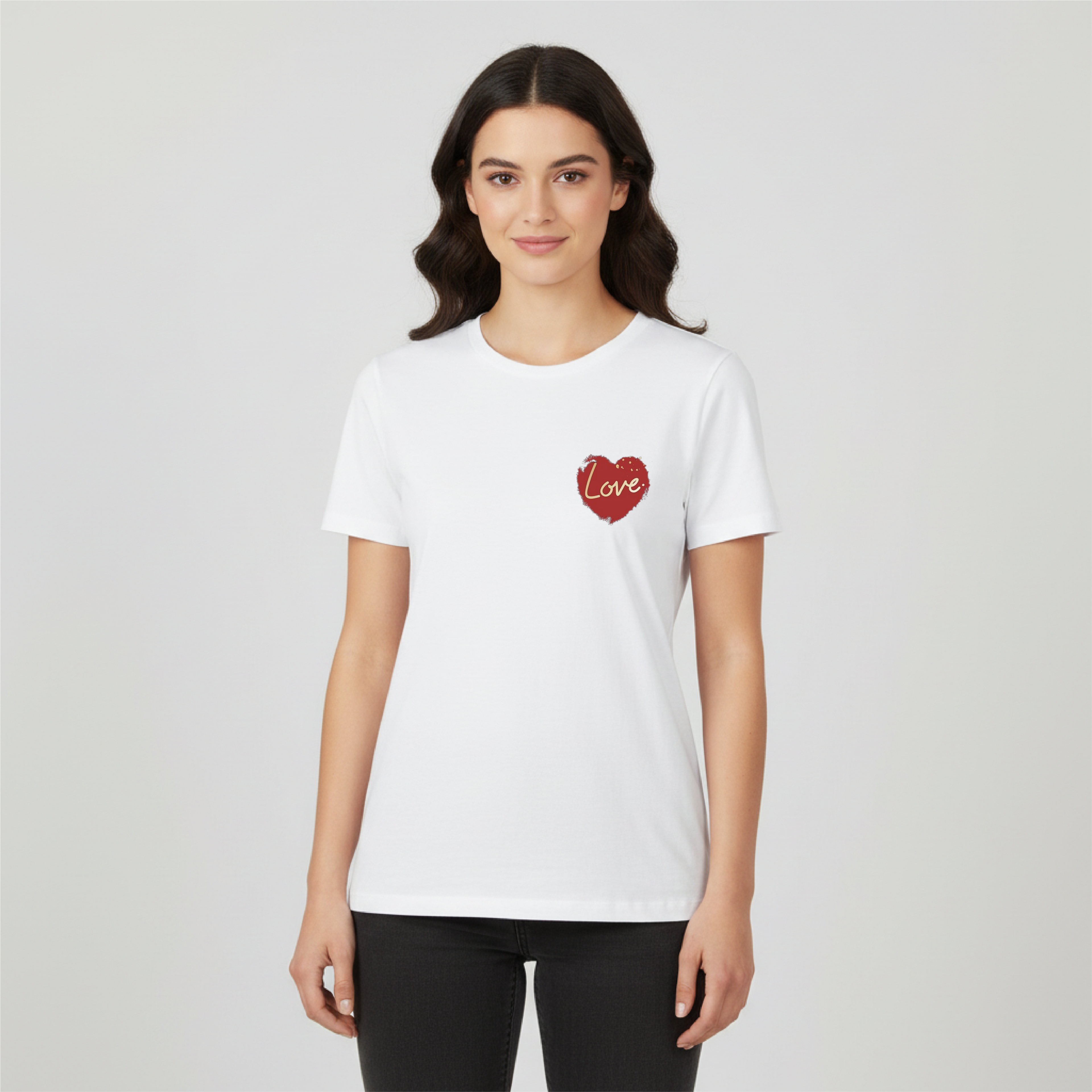 T SHIRT DONNA MINIMAL CUORE