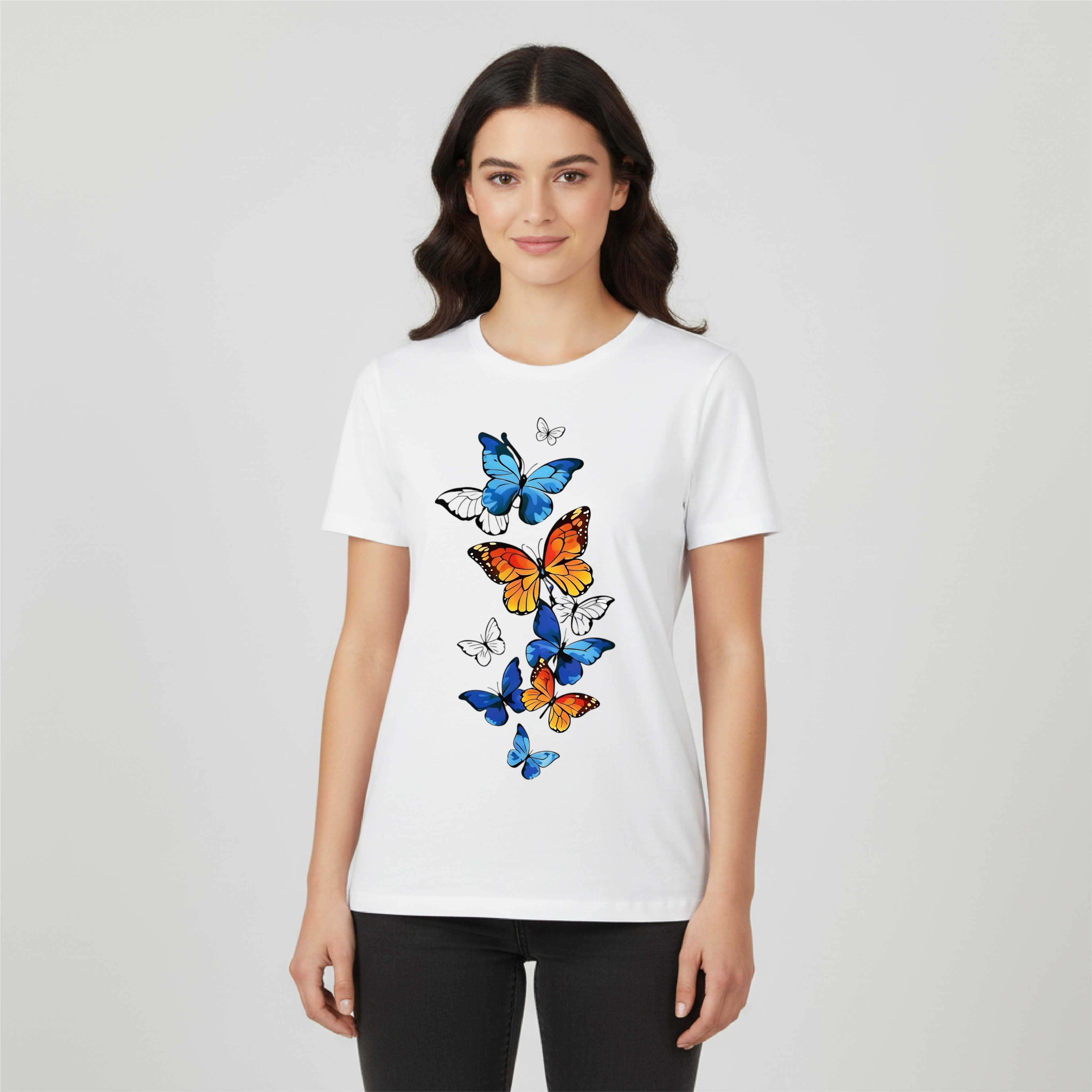 T SHIRT DONNA FARFALLE
