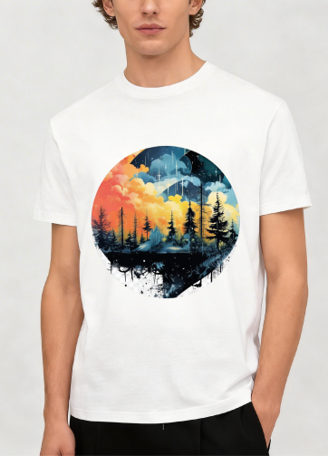 T SHIRT REGULAR UOMO LANDSCAPE
