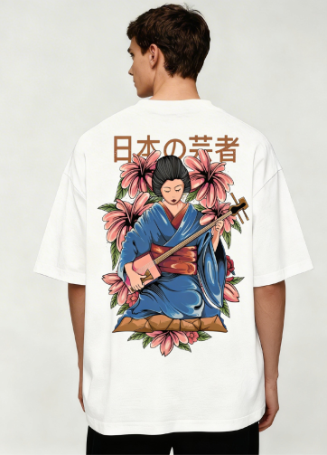 T SHIRT OVER UOMO GEISHA
