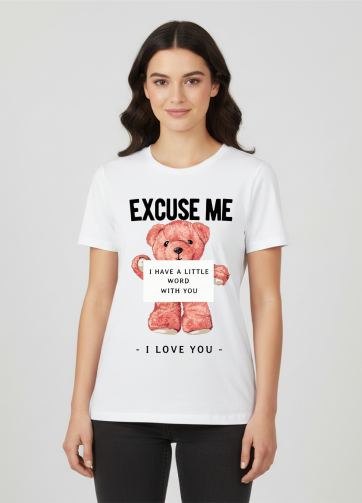 T SHIRT DONNA EXCUSE ME