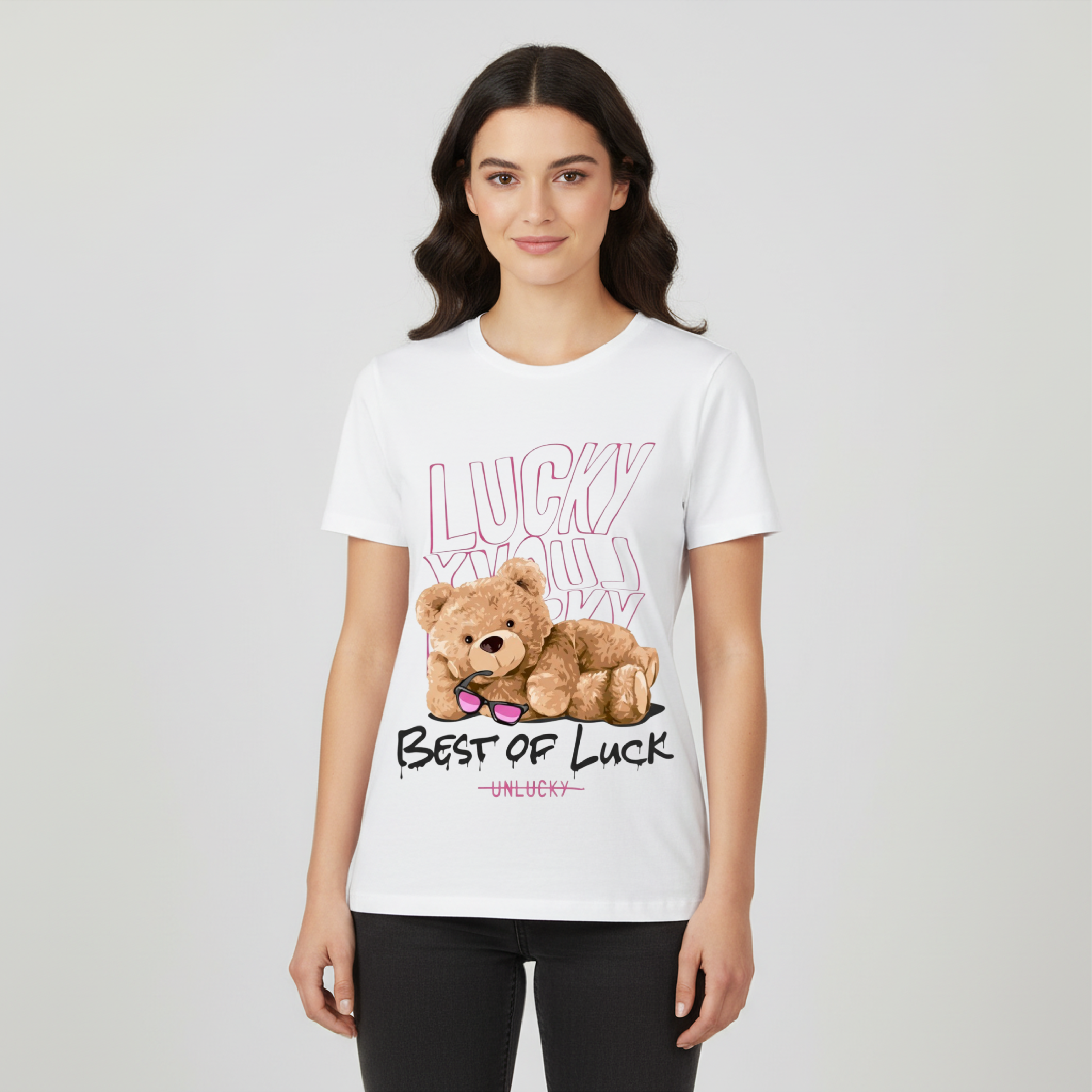T SHIRT DONNA LUCKY