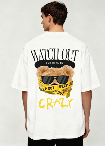 T SHIRT OVER UOMO CRAZY