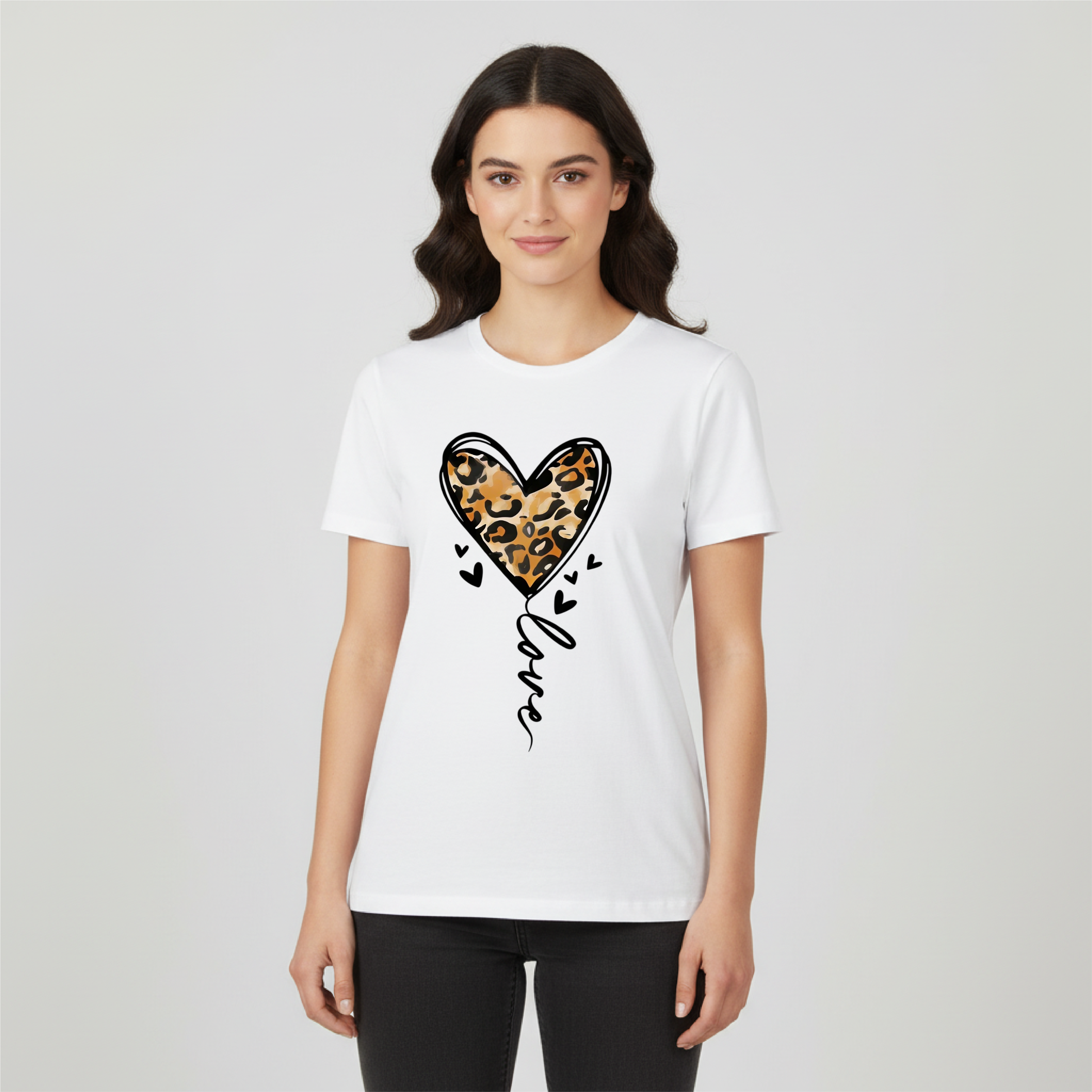 T SHIRT DONNA CUORE LOVE